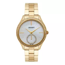 Relógio Orient Feminino Madrepérola Dourado Fgss0104-b1kx Cor Do Fundo Cinza