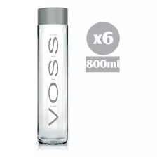 6x Agua Mineral Voss Premium Noruega Still Sin Gas 800ml