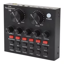 Tarjeta De Sonido V8 Con Efectos Usb