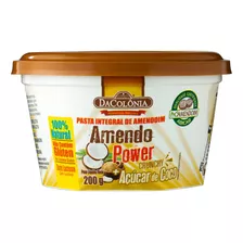 Pasta De Amendoim Crunchy Integral Dacolônia Amendo Power Pote 200g