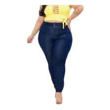 Calça Jeans Plus Size Feminina Jeans Premium Com Elastano