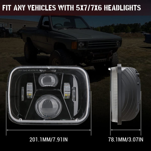 Faros Led Truckmall 5x7 7x6 Pulgadas, H6054 6054 H5054 6052 Foto 7