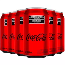 Coca Cola Sin Azucar Lata 354ml Pack X6 Gaseosa Dietetica 6u