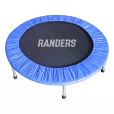 Mini Trampolin Randers Arg-068 Color Negro Con Diámetro De 100cm Y Funda Para Resortes 