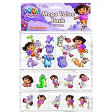 Amscan Dora Mega Tatuaje Value Pack