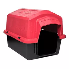 Cucha Para Perro Alvorada Casilla Para Raza Grande Color Rojo