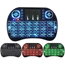 Mini Teclado Iluminado Controle Sem Fio P Smart Tv Box Full