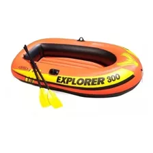 Bote Inflable Intex Para Canotaje Explorer 300 Con Remos