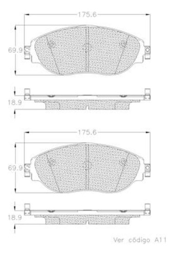 Balatas Delanteras Para Audi S3 2014-2020 Grc Prime Foto 2