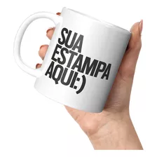 Caneca Porcelana Personalizada Com Sua Ideia Logo Foto Frase