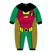 Macacão Pijama Robin Infantil Batman Herois Titans Moletom