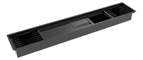 Escorredor Embutido Calha Inox Úmida Grafite 1114 Cinza