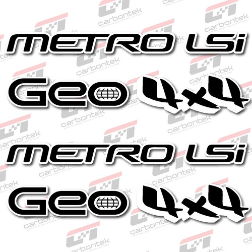 Stickers Calcomana Kit Pack Geo Metro 4x4 Lsi Vinil Relieve Foto 6