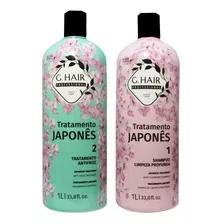 G Hair Tratamento Japonês 1l Shampoo + Antifrizz