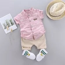 Roupa Mauricinho Conjunto Infantil Temático Menino Floral