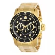 Relógio Luxo Invicta Pro Diver Banhado Ouro 100% Original 