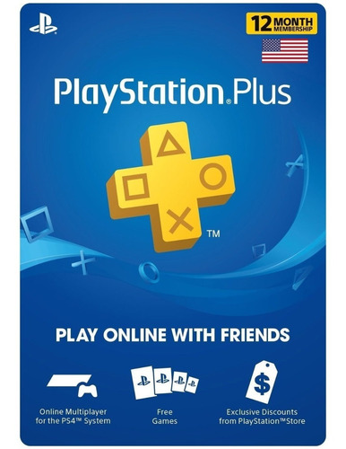 Playstation Plus Membresia Por 12 Meses [ Código Digital ]
