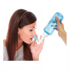 Lavador Nasal Para Combate A Sinusite Limpeza Nariz Azul