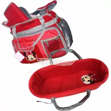 Combo Moisés + Bolso Con Cambiador Disney Minnie Mouse