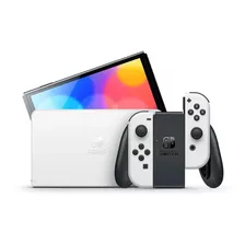 Nintendo Switch Oled 64gb Standard Cor Branco E Preto