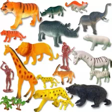 Brinquedo Bichinhos Selva Zoológico Safari Animais 