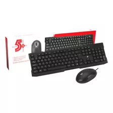 Kit Teclado Usb Office + Mouse Usb Office 1000 Dpi 5