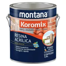 Resina Acrílica Incolor Fosca Pedra Tijolo Telha Koromix 3,6