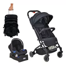Carrinho De Passeio Compacto Com Bebê Conforto E Base Zap