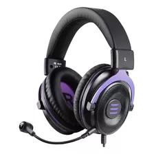 Auriculares Gaming Con Microfono - Negroa Y Violeta