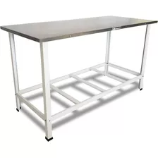 Mesa Bancada Para Açougues Reforçada 150x70 Inox Industrial