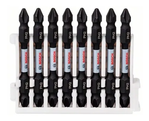 Puntas Atornillador Bosch Doble Ph2 X 65mm Impact X 8 Un