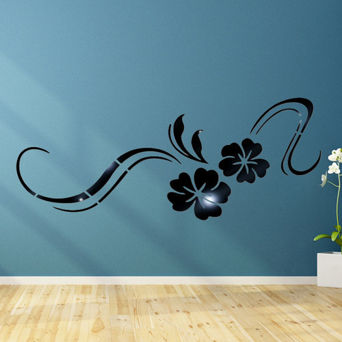 Calcomanas De Pared Con Forma De Espejo Negro Con Forma De Foto 4