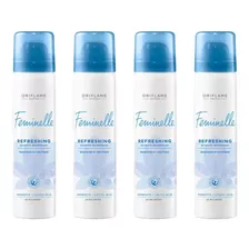 Pack 4 Desodorantes Íntimo Refrescante Feminelle De Oriflame