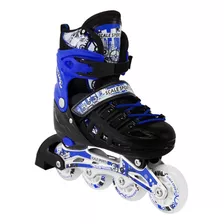 Patines En Linea Infantil Ajustable Con Led Llanta Frontal