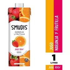 Jugo Smudis Naranja Y Frutilla 1 L - Sin Azúcar Agregada