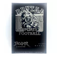 Brutal Sports Football - Manual Original De Atari Jaguar