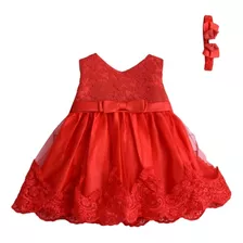 Vestido Niña Con Vincha Y Maxilazo Ideal Para 1 A 2 Años