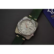 Raríssimo Seikodiver 5 Sports 7s36-0070 Silver Dial Rally 