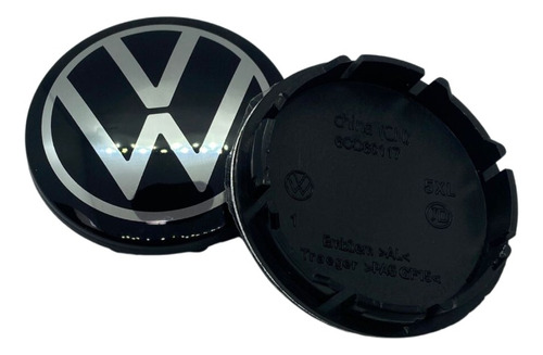 Centros Tapa Rin Para Vw Volkswagen Virtus Nivus Tcross 56mm Foto 3