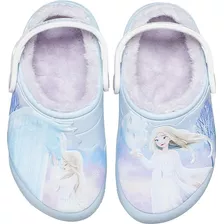 Crocs Sandalia Frozen Disney Original Con Forro Talla J3