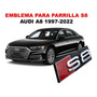 Emblema Quattro Audi A8/s8 1997-2023 Negro/rojo