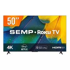 Smart Tv Led 50 Uhd 4k Semp Roku Rk8600 4 Hdmi 1 Usb Wifi