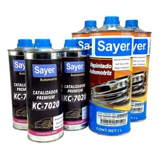 Kit Acabado Y Catalizador Transparente Sayer Kr-7020 3 Pzas