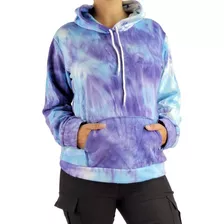 Polerón Canguro Invierno Mujer Algodón Tie Dye. Colores 794