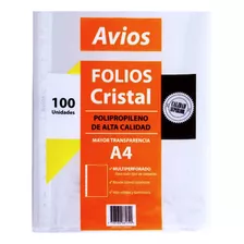 Folios / Fundas Plasticos A4 X 100