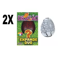 Brinquedo Expande Na Agua Kids Dragao Expande Ovo Kit Com 2