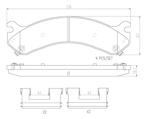 Balatas Traseras Chevrolet Silverado 3500 2003 6.0l Brembo Foto 2