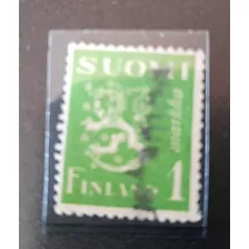 Sello Postal Finlandia - Escudo Nacional 1942