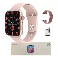 Smartwatch W99+ Plus Series 9 Rose + Brindes Chatgpt Amoled