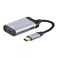 Adaptador Usb-c A Vga+ Power D+ Usb-c Celular Portátil iPad